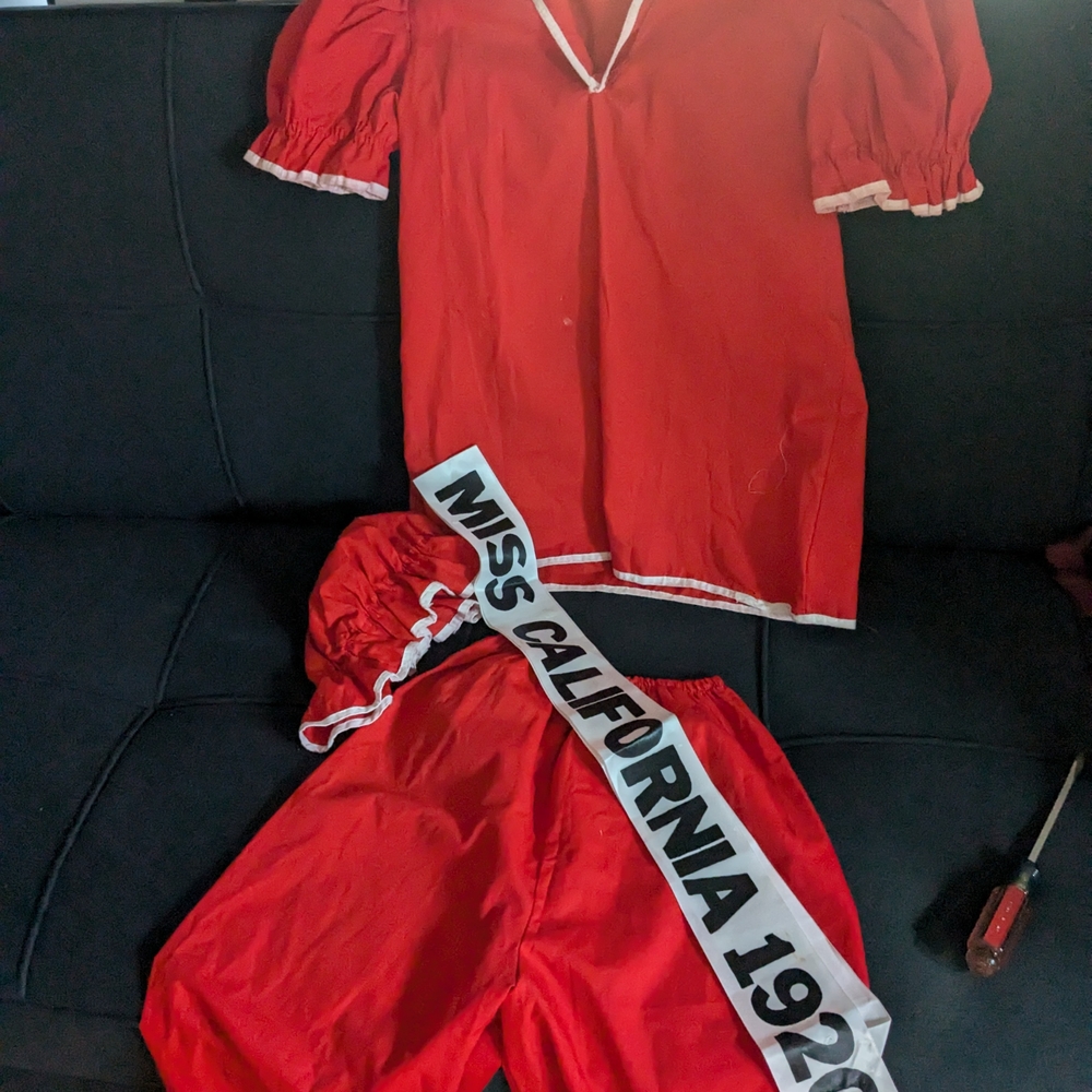 Red Women's Costume Set
